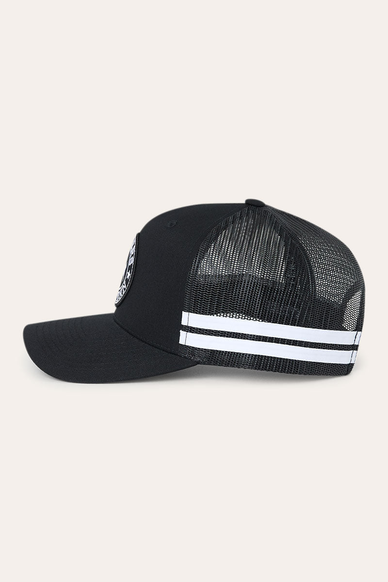 Ringers Western McCoy Trucker Cap Black with White - side