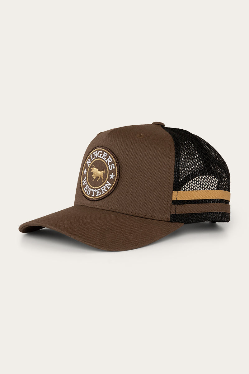 Ringers Western McCoy Trucker Cap Chocolate front