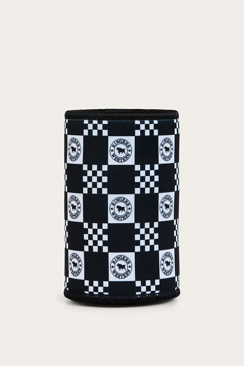 Ringers Western RW Check Stubby Cooler Navy