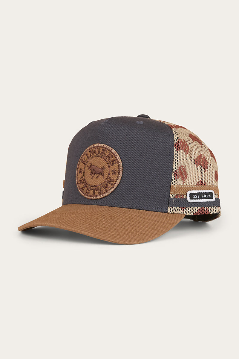 Ringers Western Aussie Rules Deep Fit Trucker Cap Charcoal/Clay