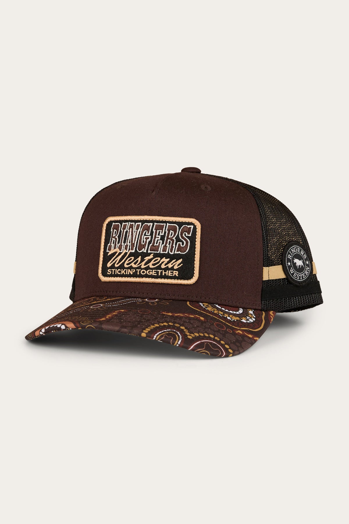 Ringers Western Garbala Trucker Cap in Dark Chocolate