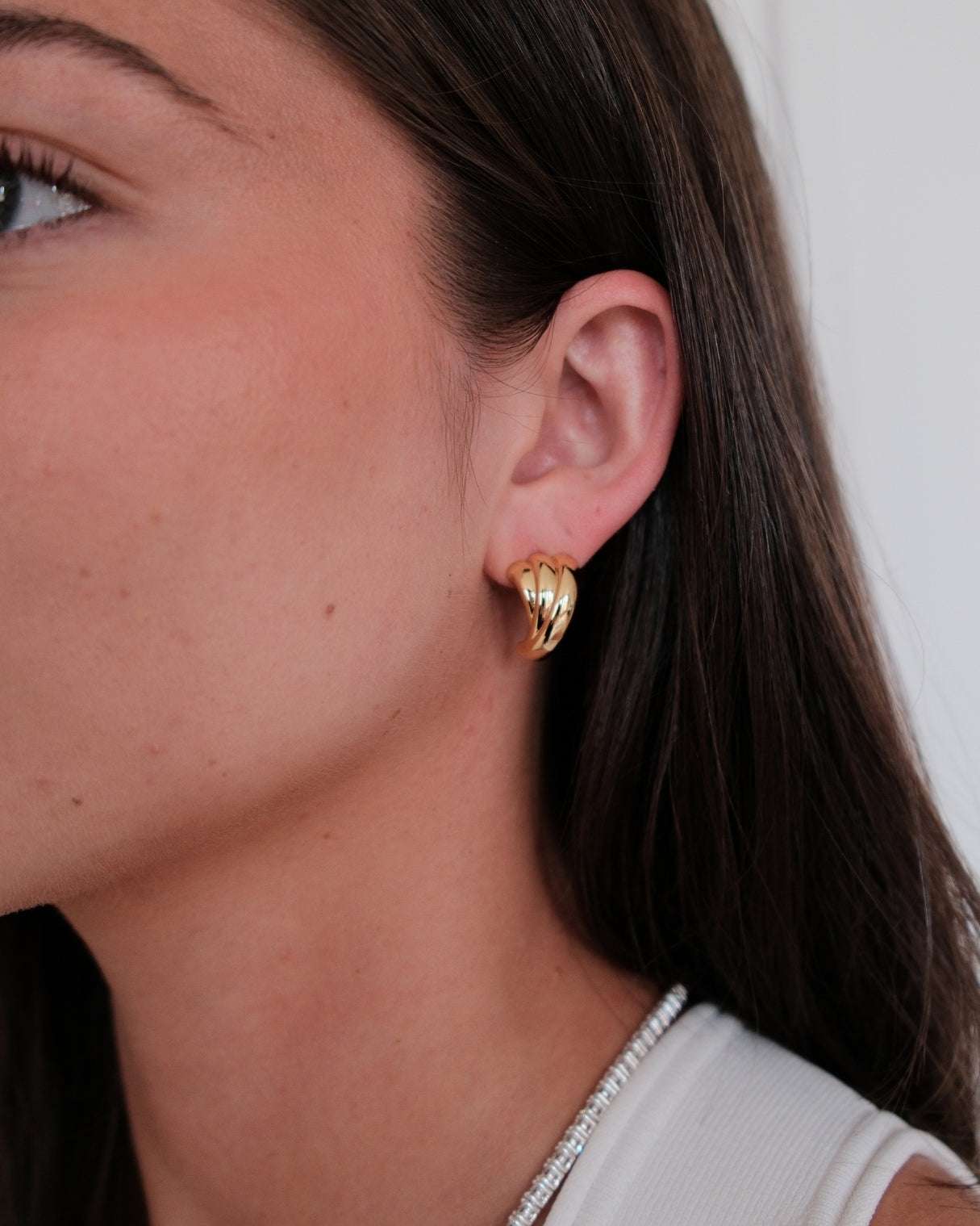 Zafino Romy Hoop Gold - detail