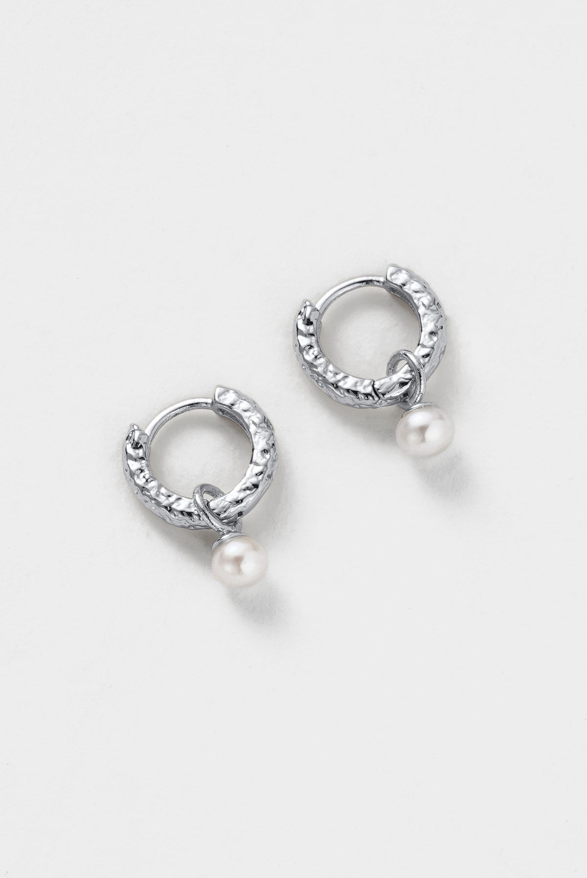 Zafino Emery Earring Pearl - Silver