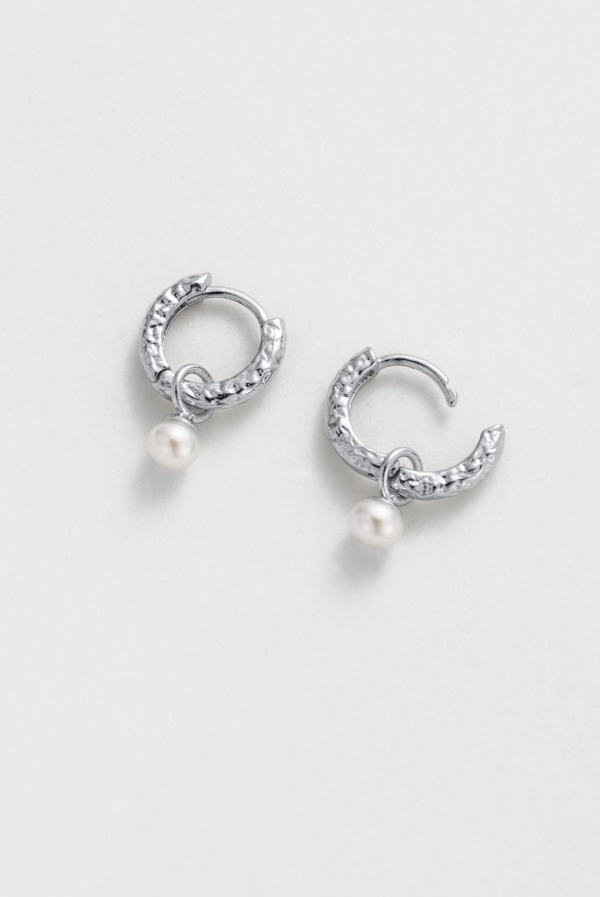 Zafino Emery Earring Pearl - Silver (view 3)