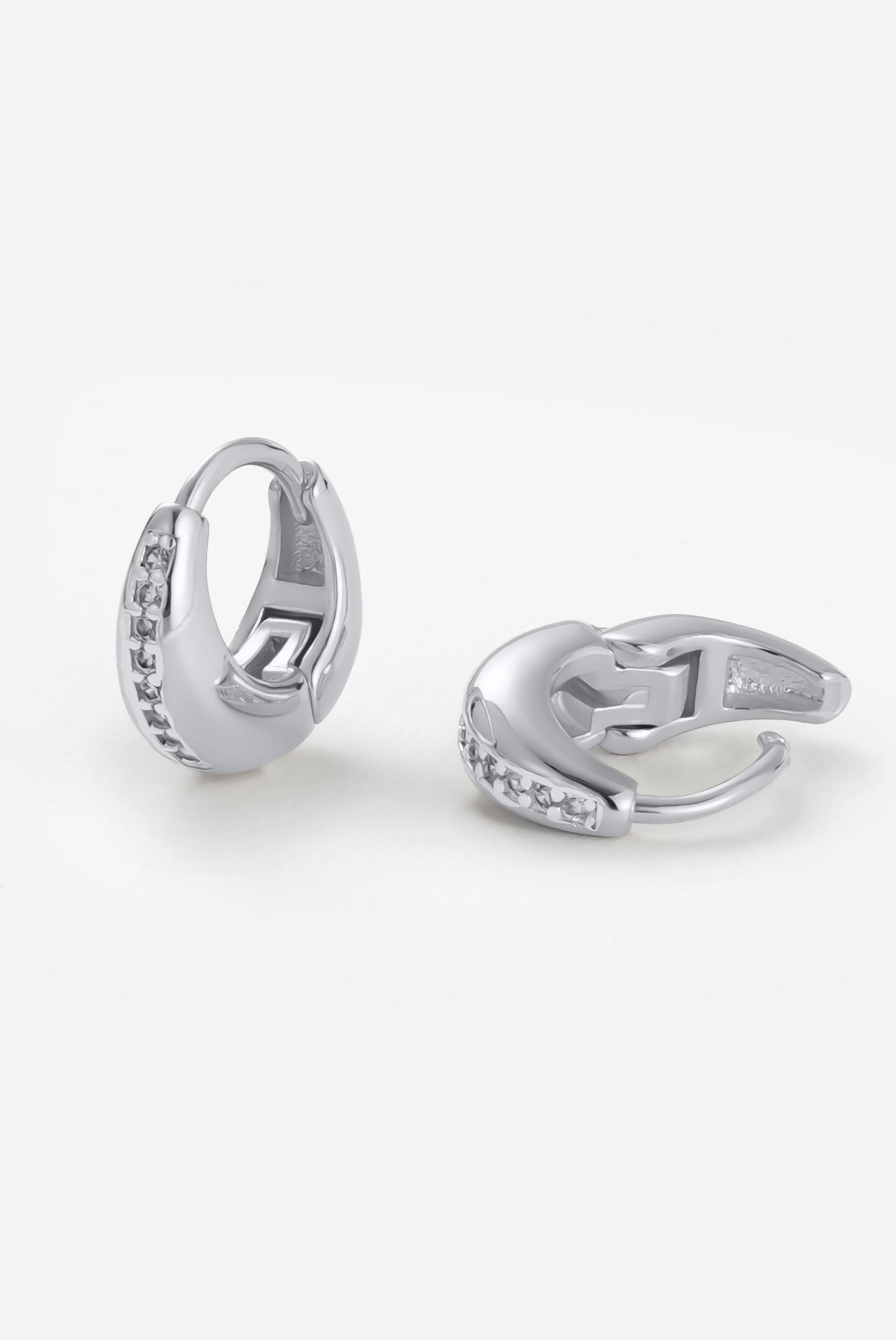 Zafino Hayley Huggie - Silver (view 3)