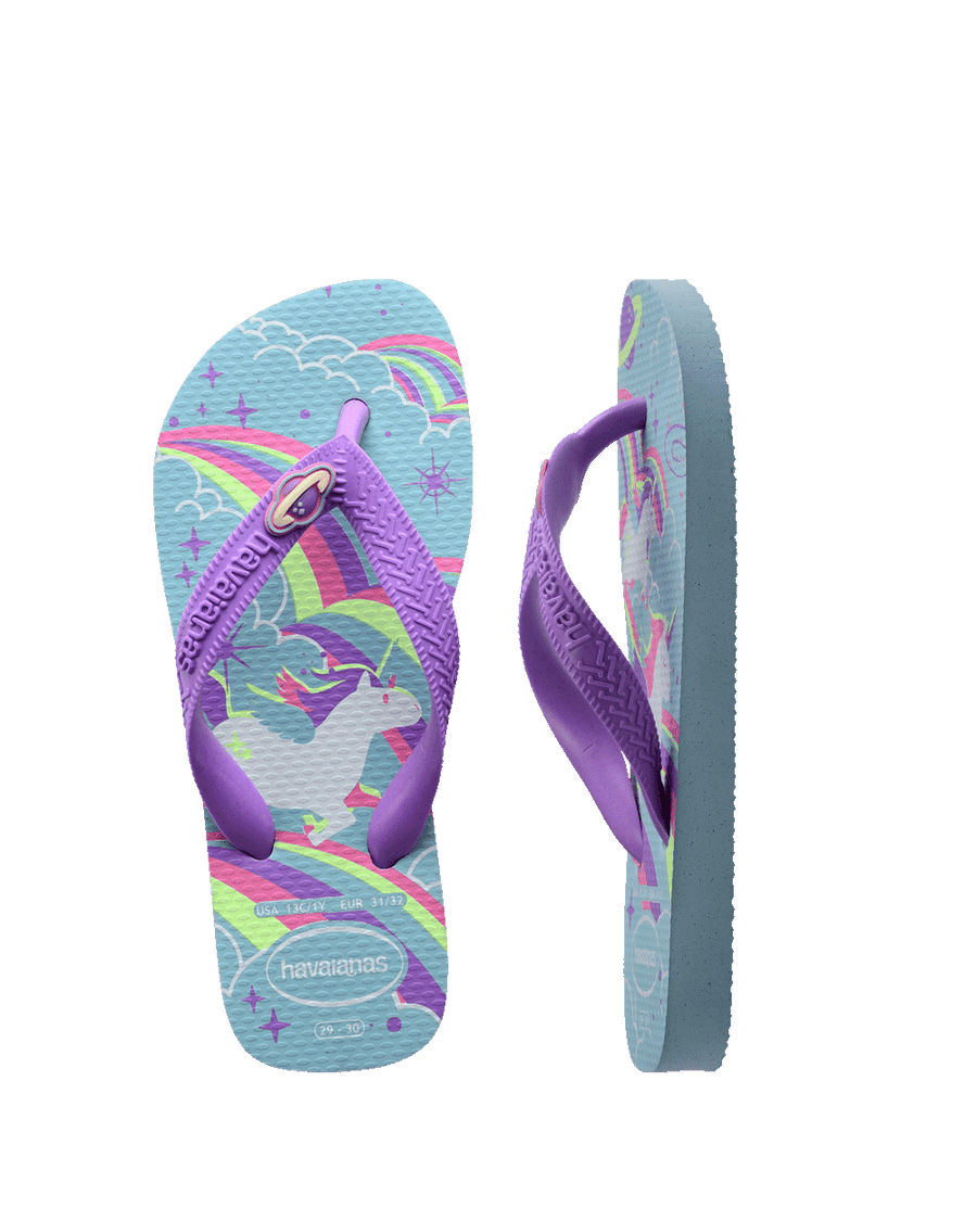 Havaianas Kids Top Fantasy Thongs - Blue / Water