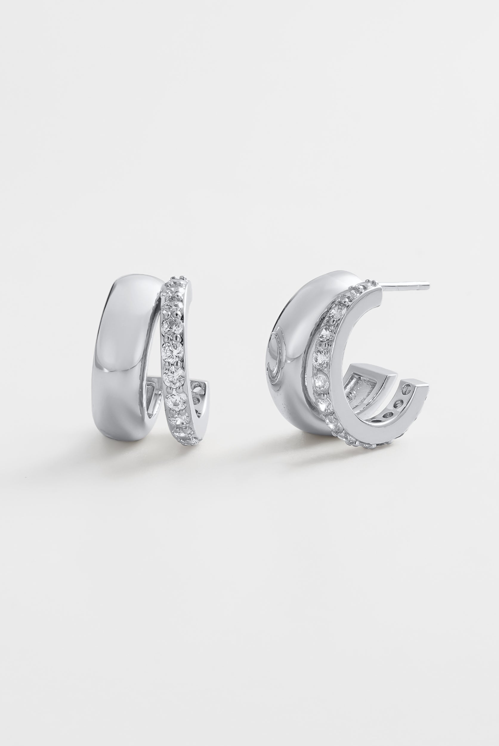 Zafino Zoe Hoop - Silver (view 2)