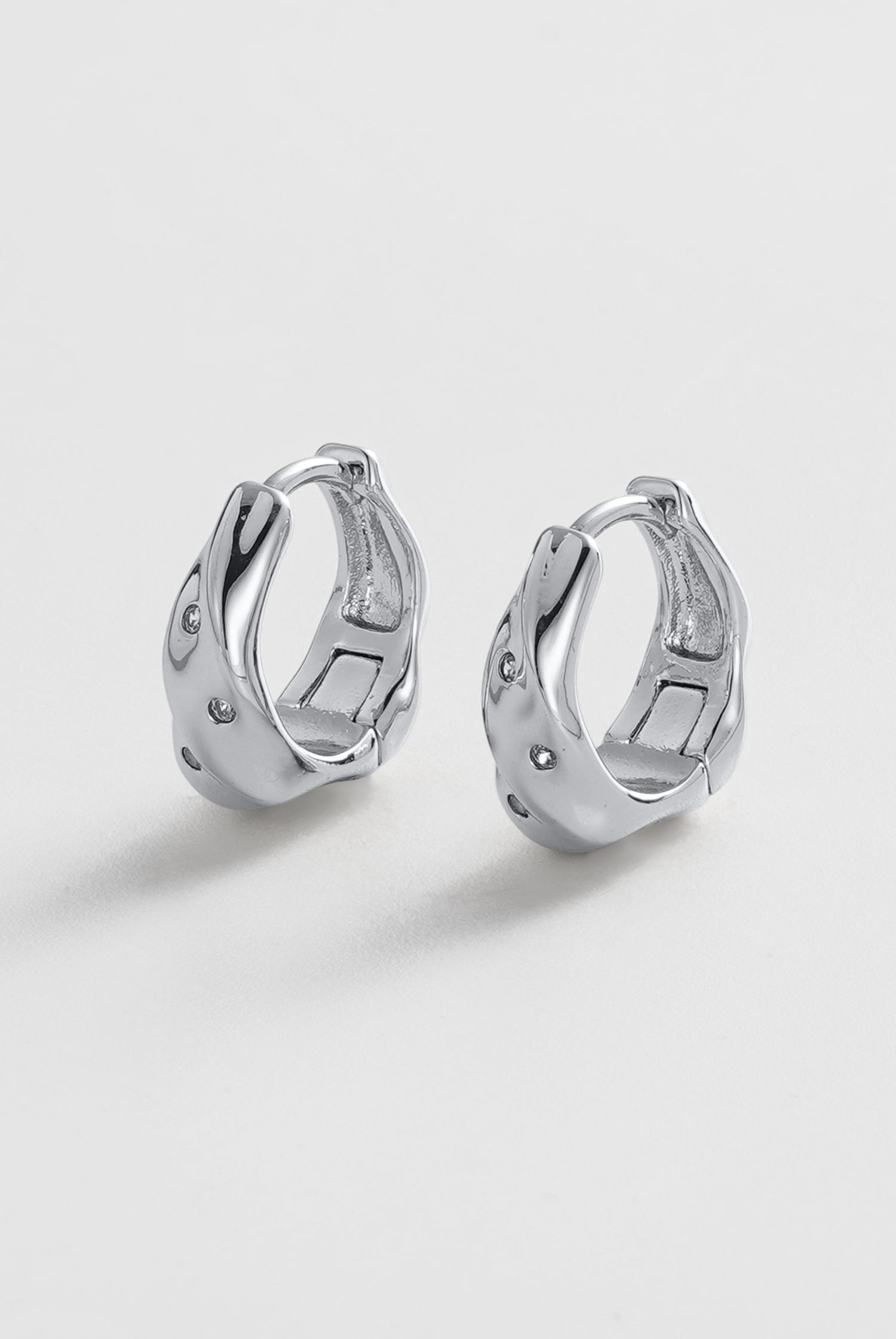 Zafino June Hoop - Silver
