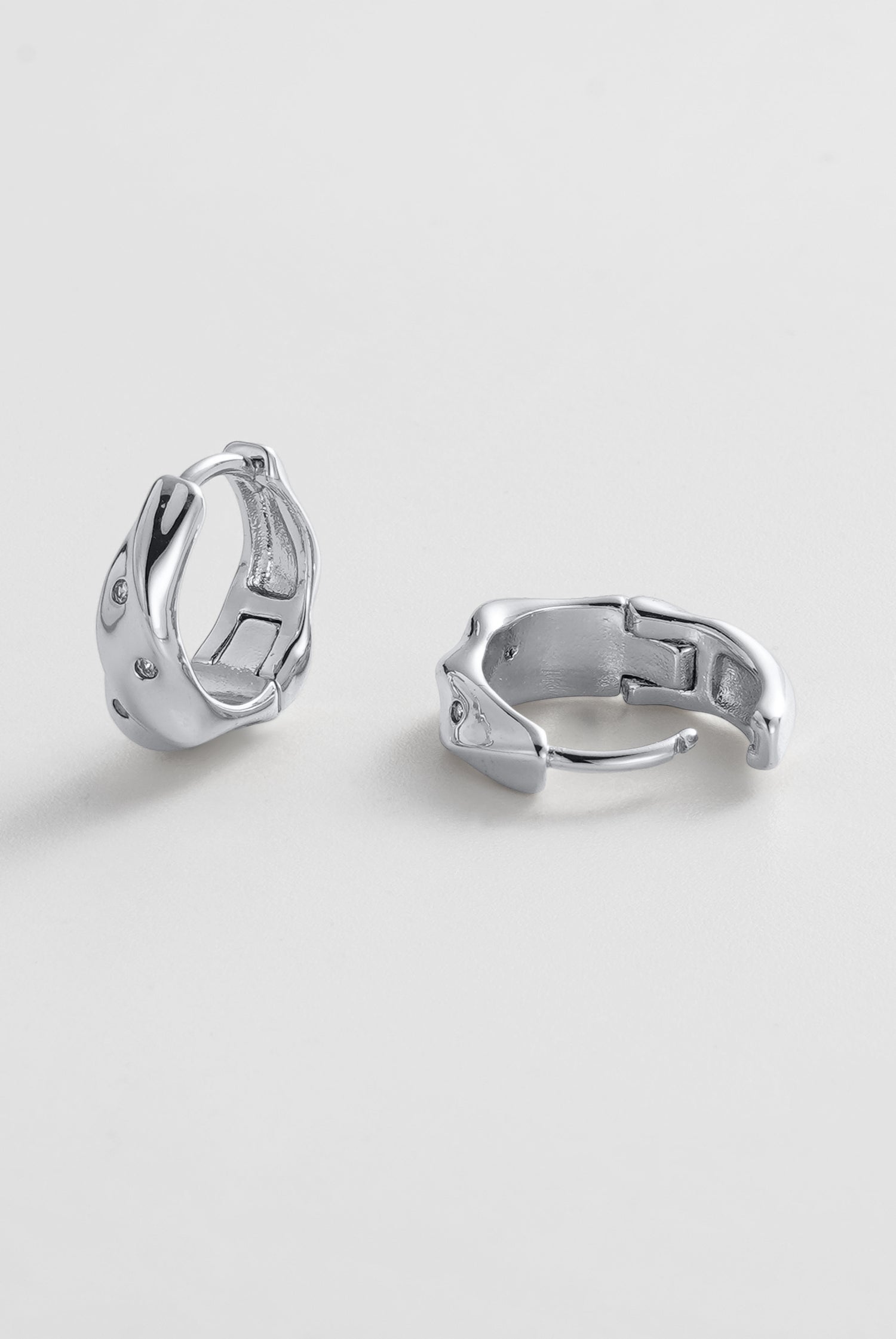 Zafino June Hoop - Silver (view 2)