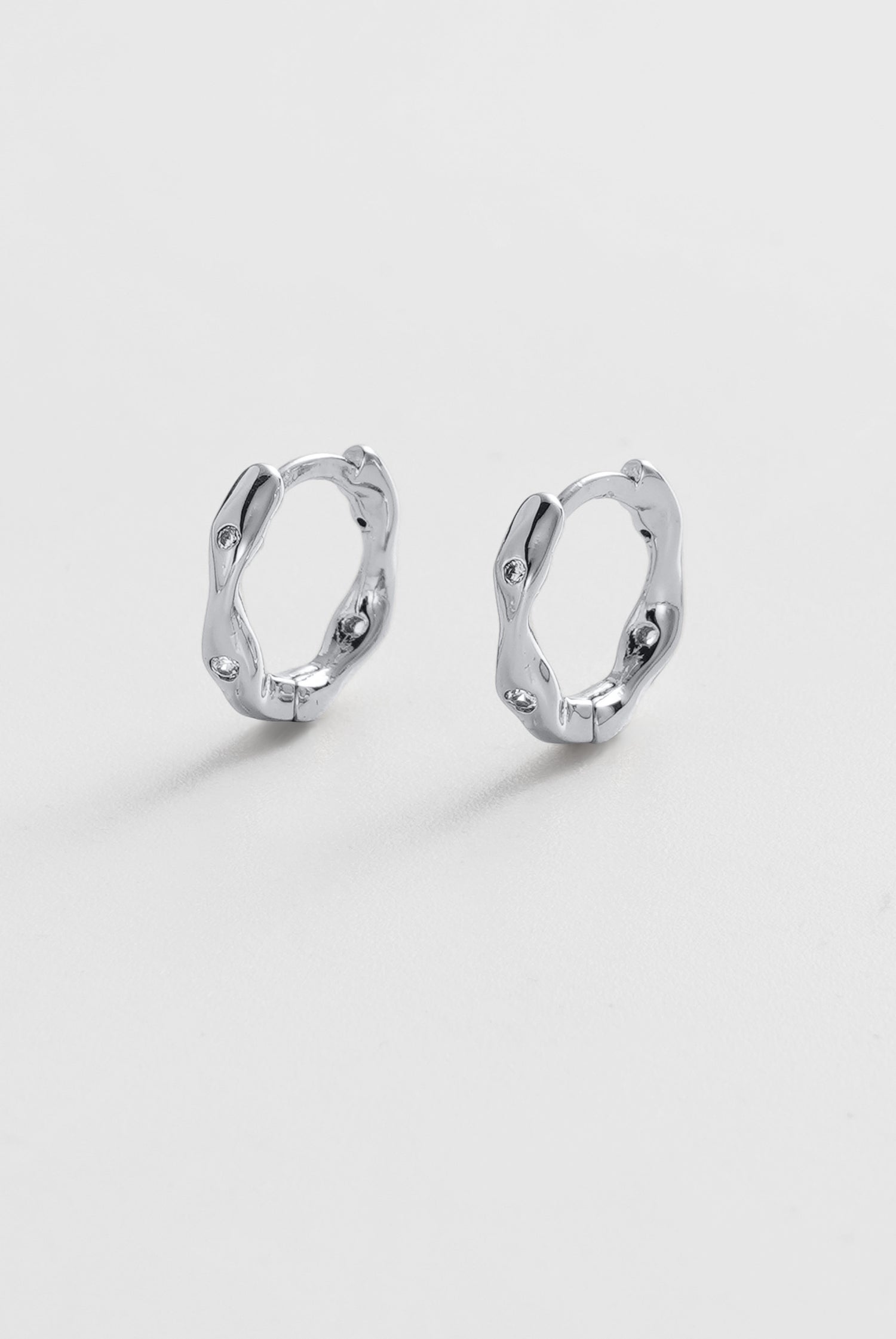 Zafino June Huggie - Silver