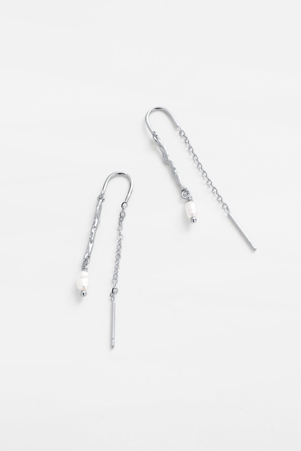 Zafino Alessia Thread Earring silver detail