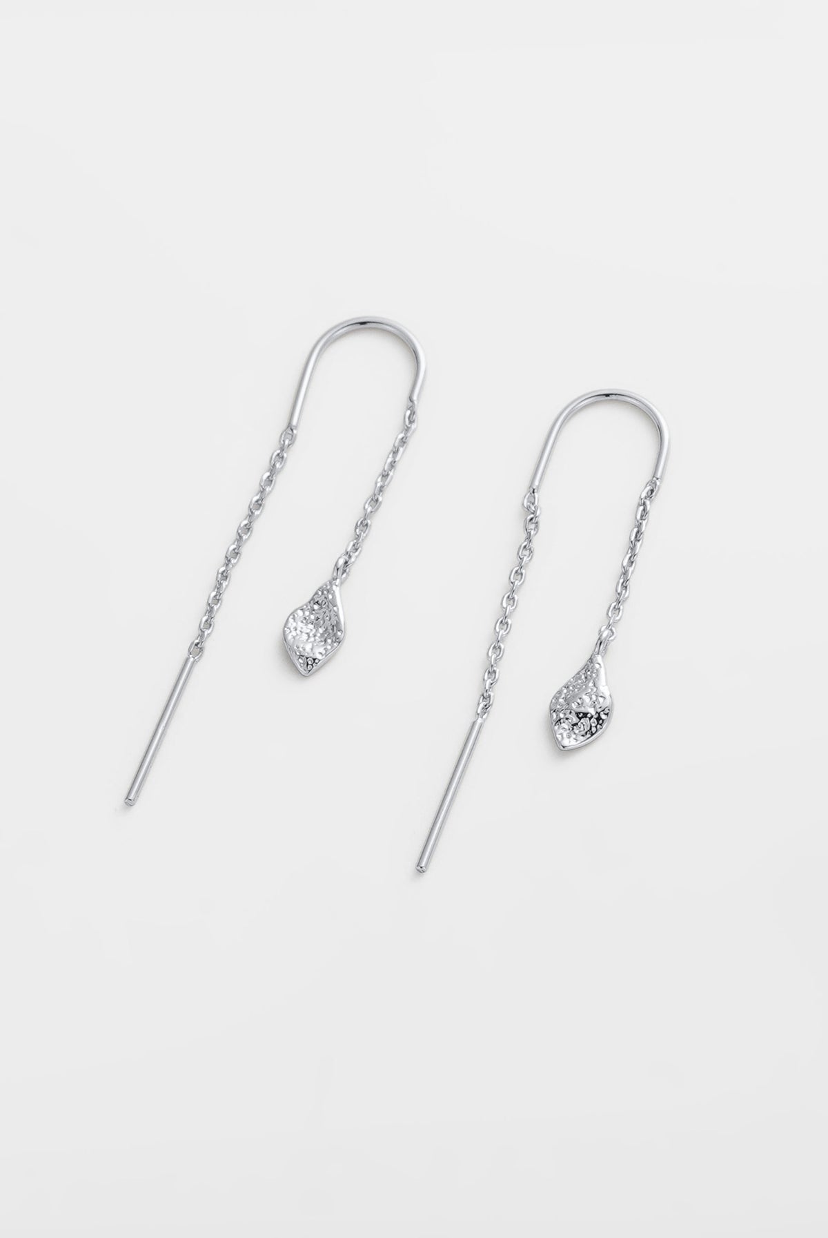 Zafino Eden Thread Earring silver detail
