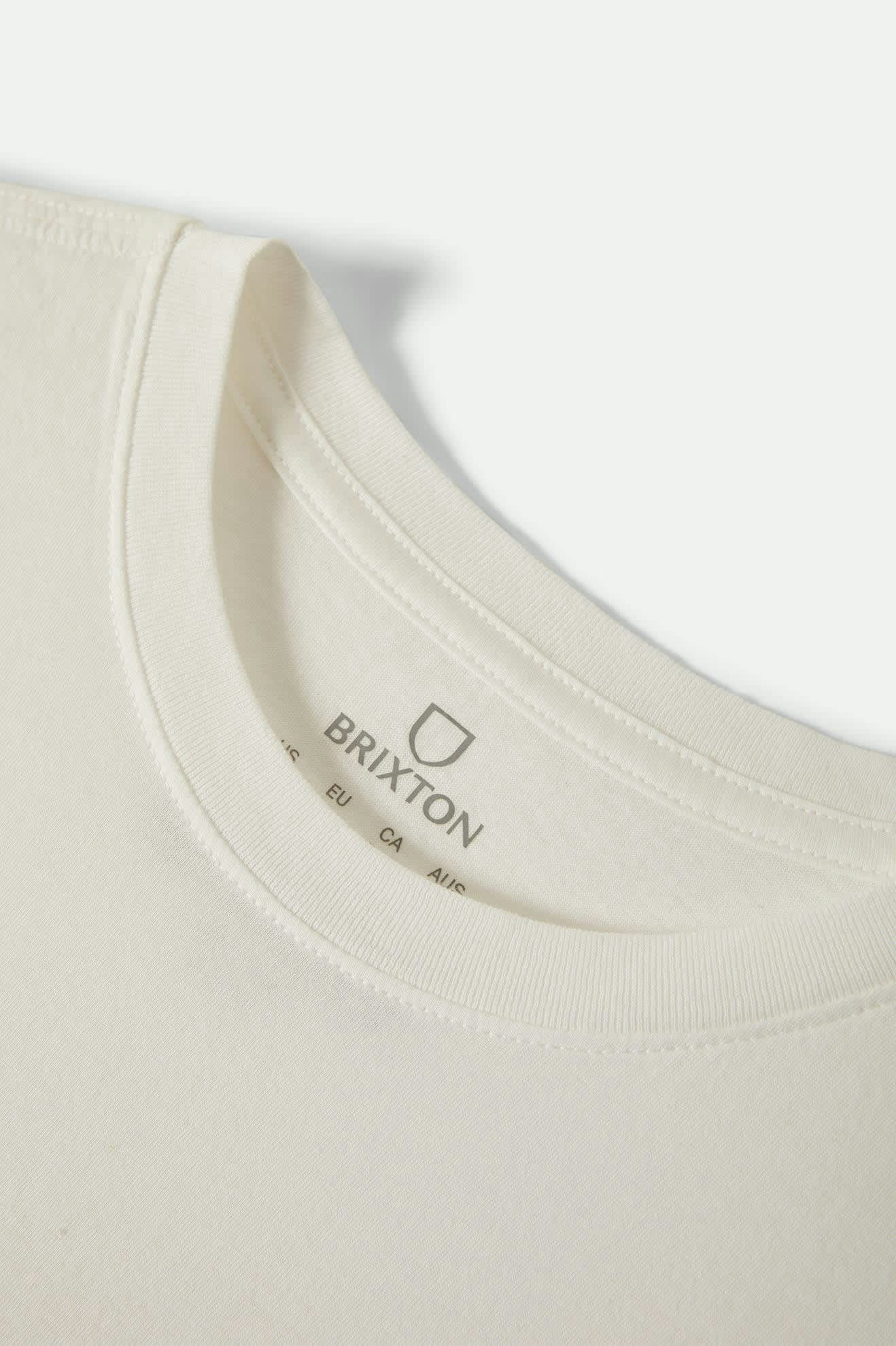 Brixton Chill Out Fitted Crew Tee - Off White (view 5)