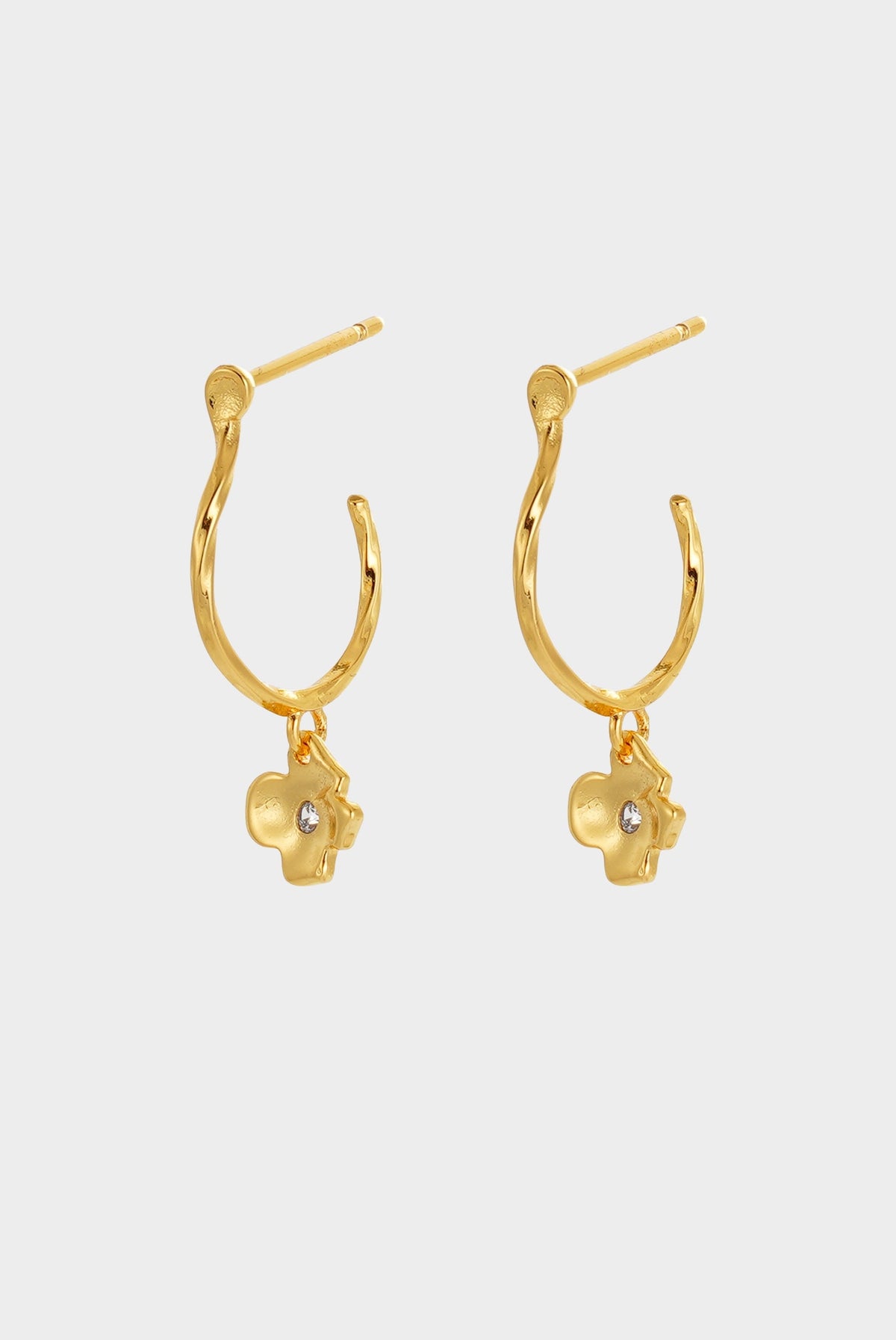 Zafino Fleur Hoop in gold