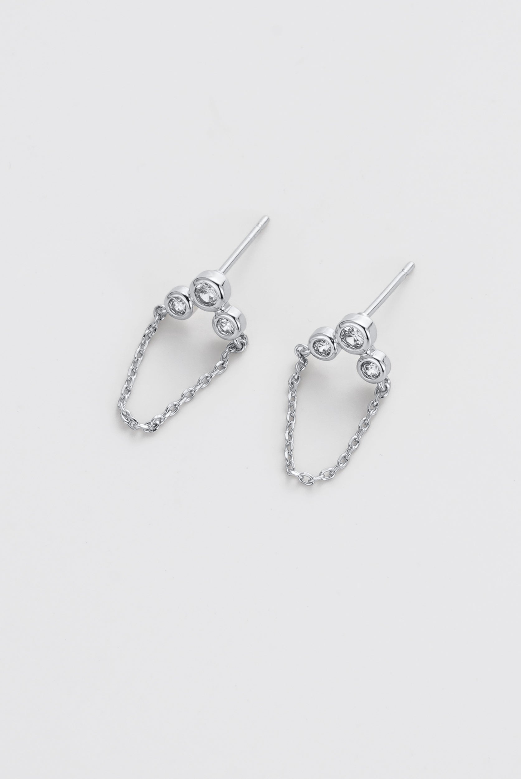 Zafino Tia Stud Silver detail