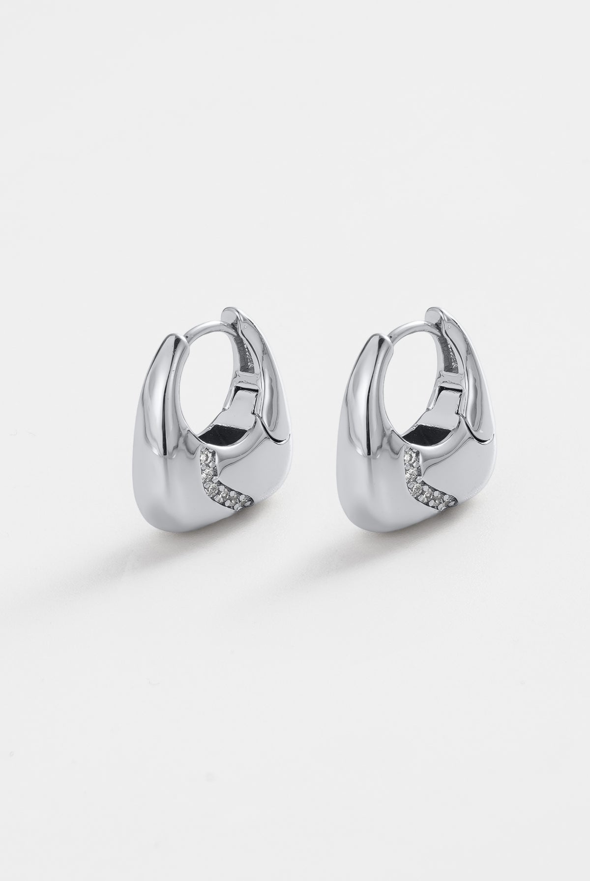 Zafino Demi Hoop - Silver