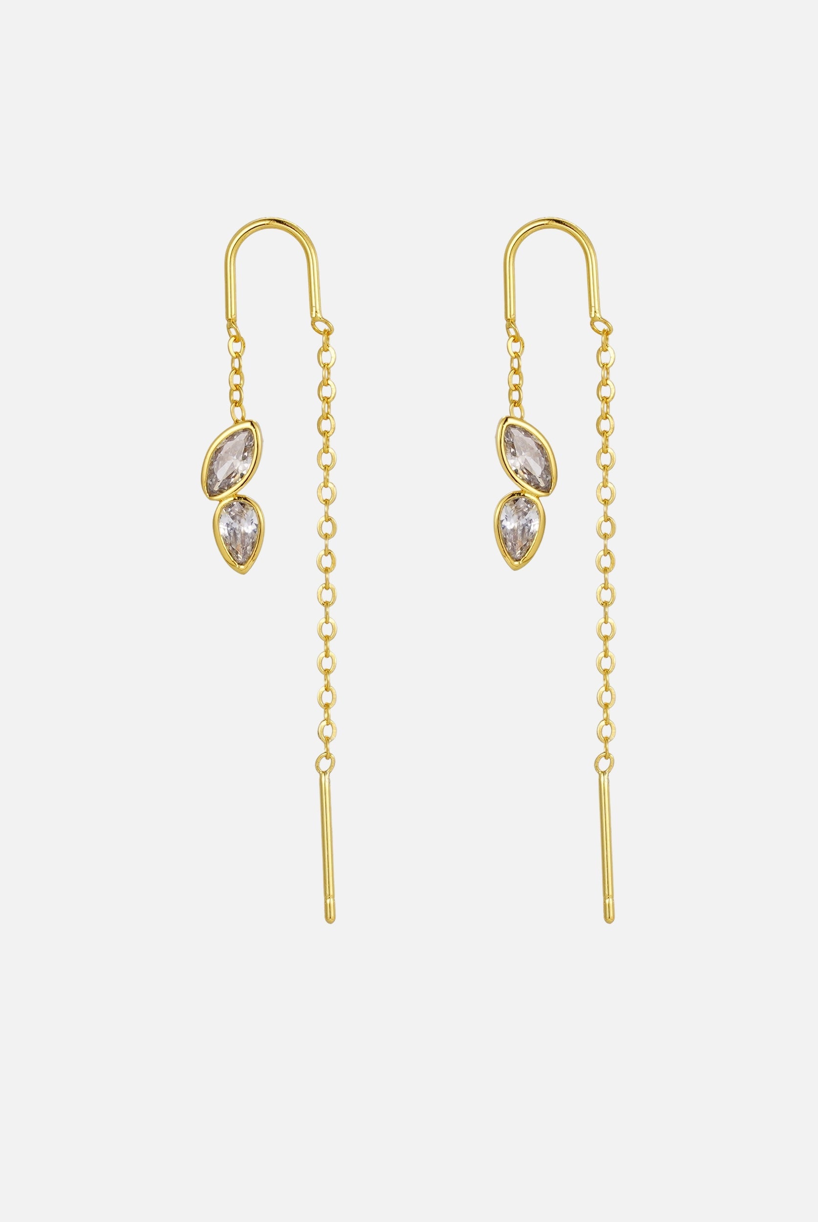 Ingrid Thread Earring - Gold