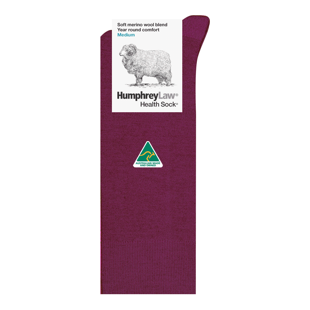 Mens Fine Merino Wool Health Sock