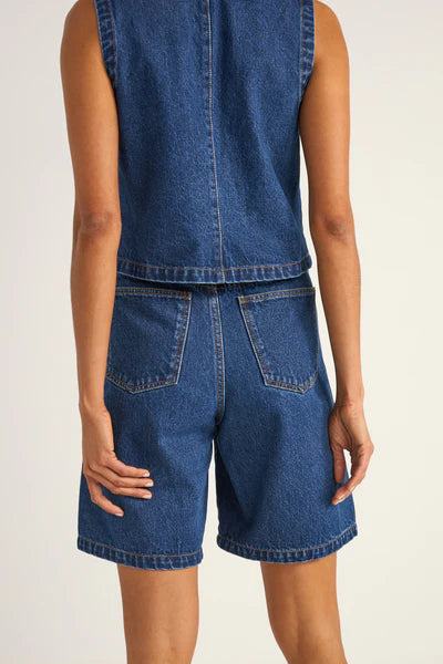 Rhythm Gia Denim Jorts - Indigo (view 4)
