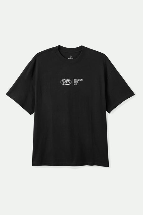 Brixton Union Heavy Weight Relaxed Tee - Black Classic Wash