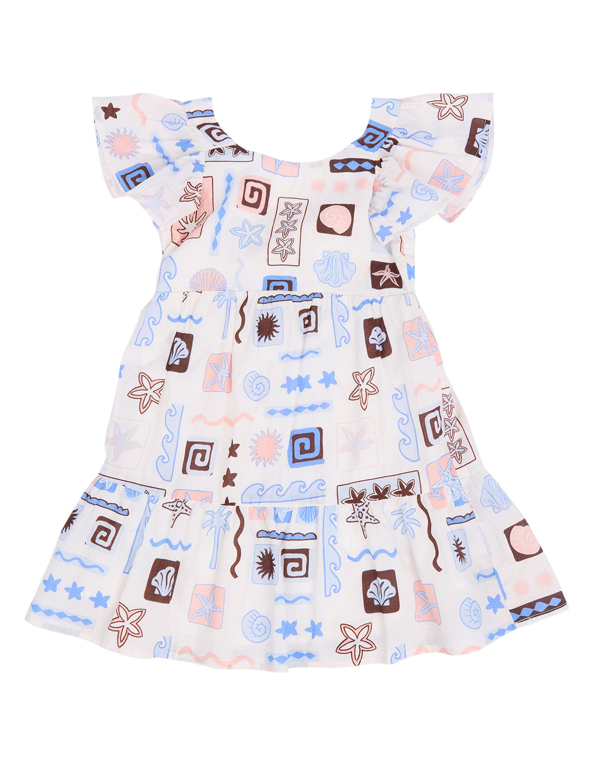 St Goliath Holiday Frill Dress Print Kids
