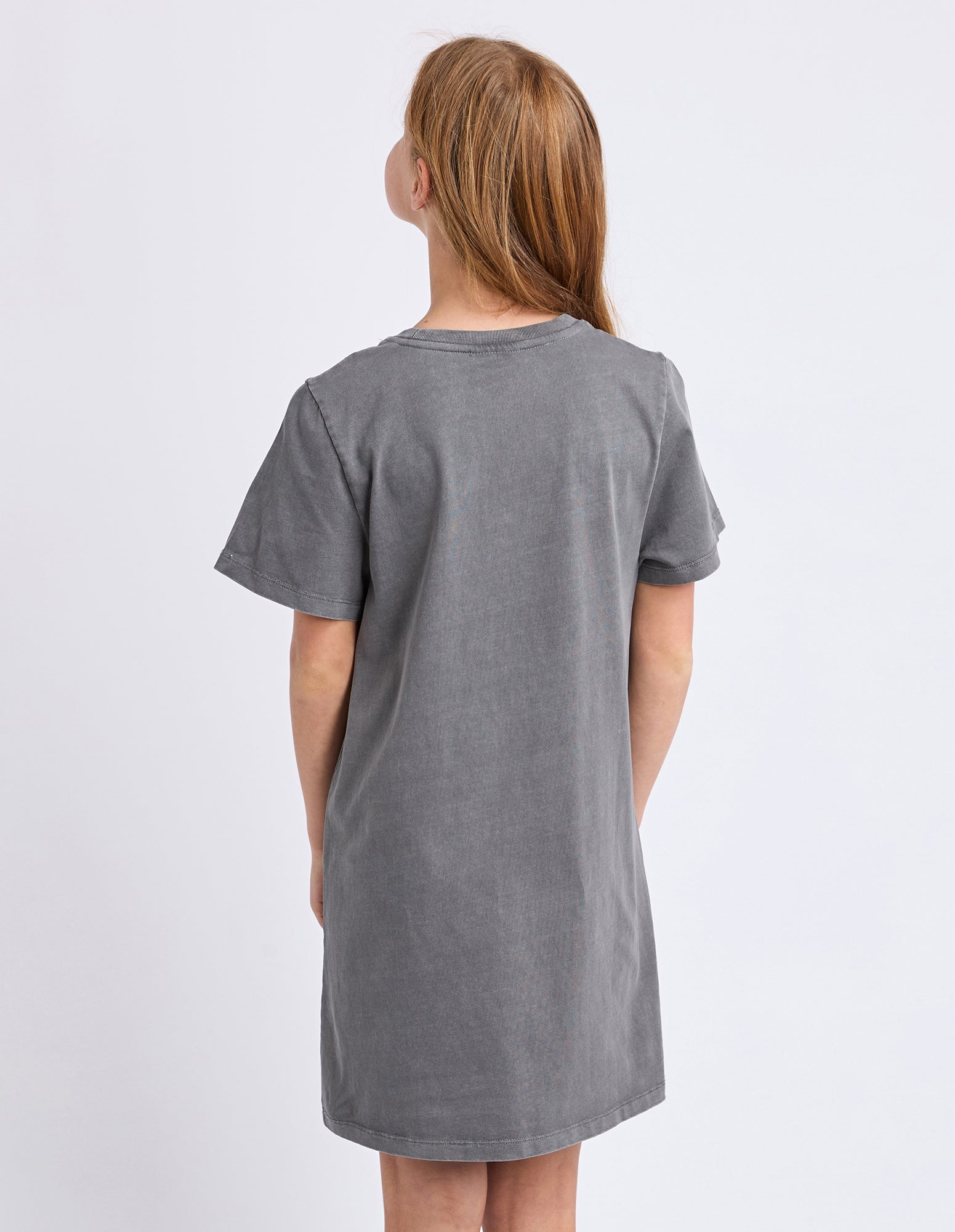 Eve Girl Wild Heart Tee Dress - Charcoal (view 2)