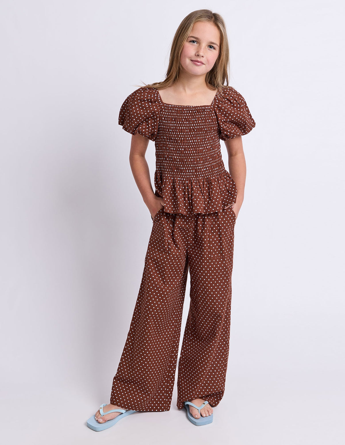 Eve Girl Bobbi Top Chocolate back