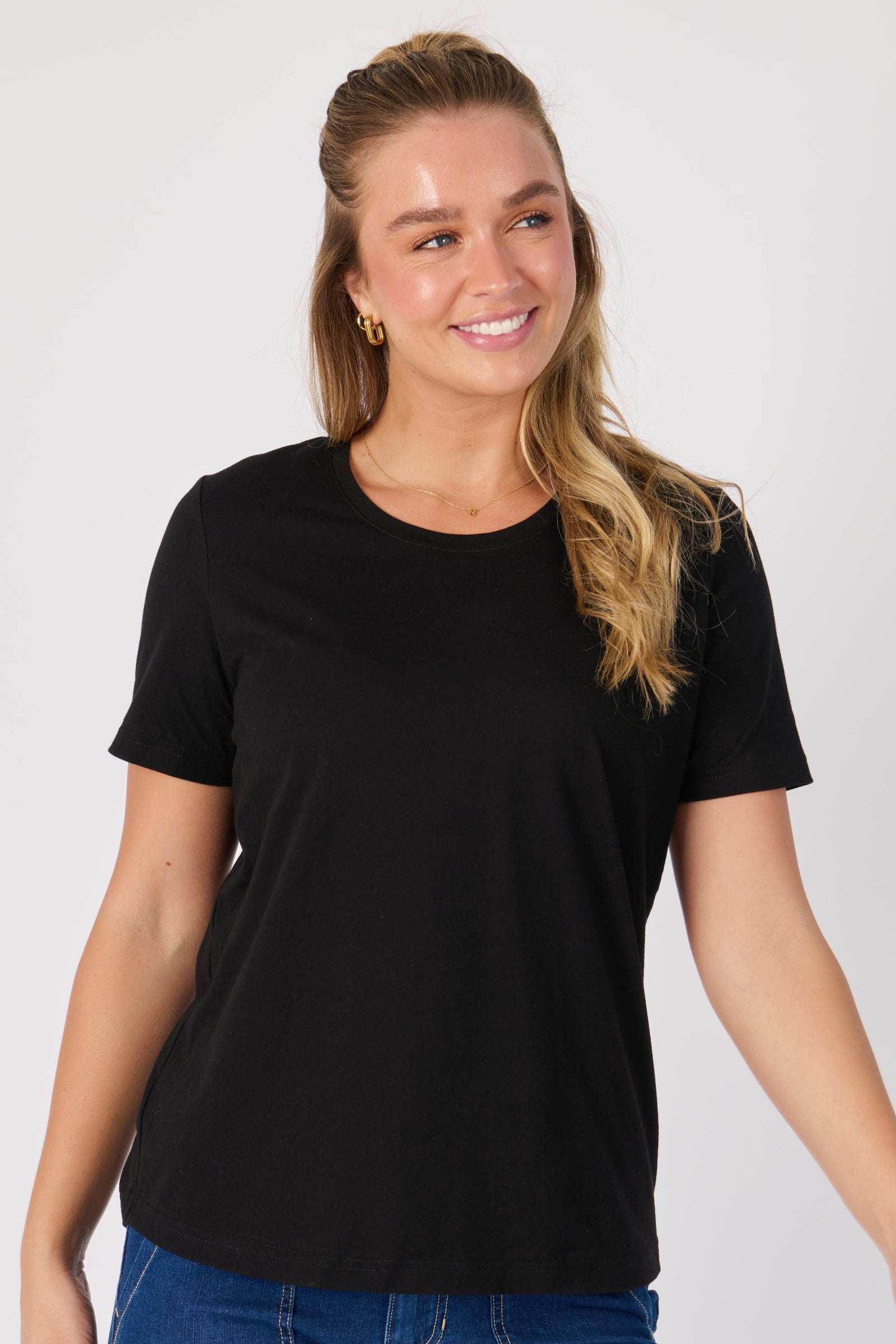 One Ten Willow Crew Tee - Black