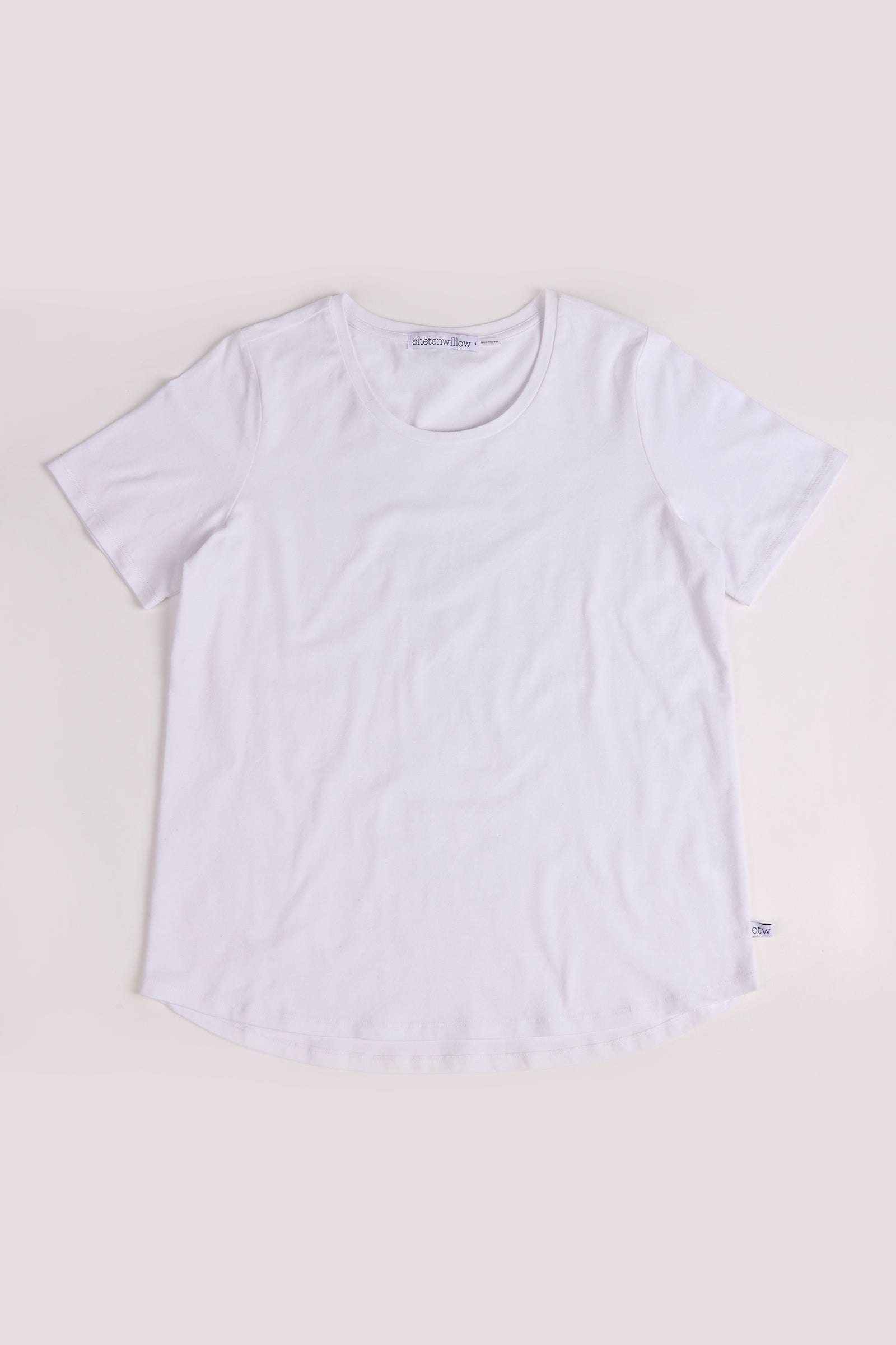 One Ten Willow Crew Tee - White (view 2)