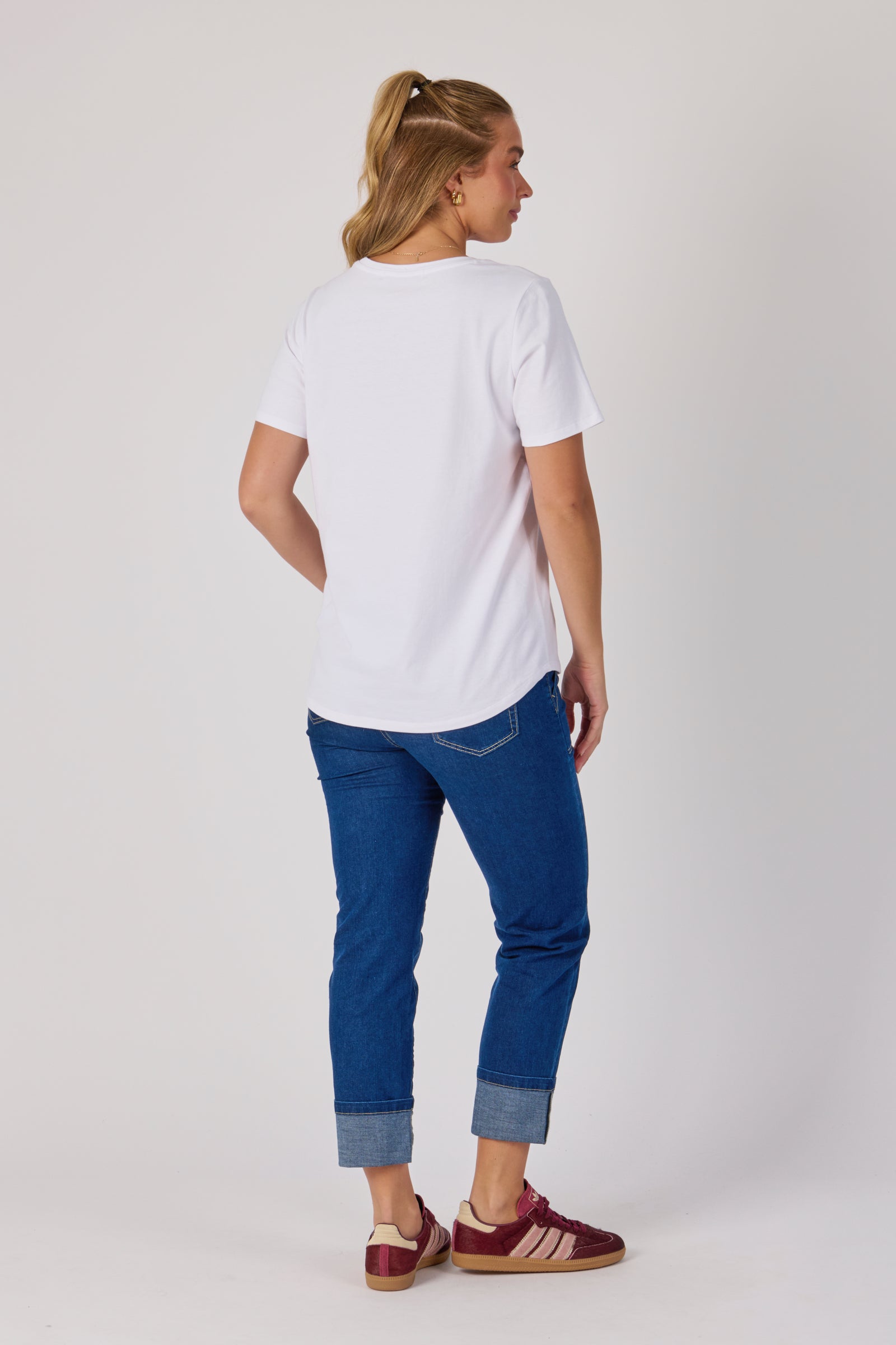 One Ten Willow Crew Tee - White (view 5)