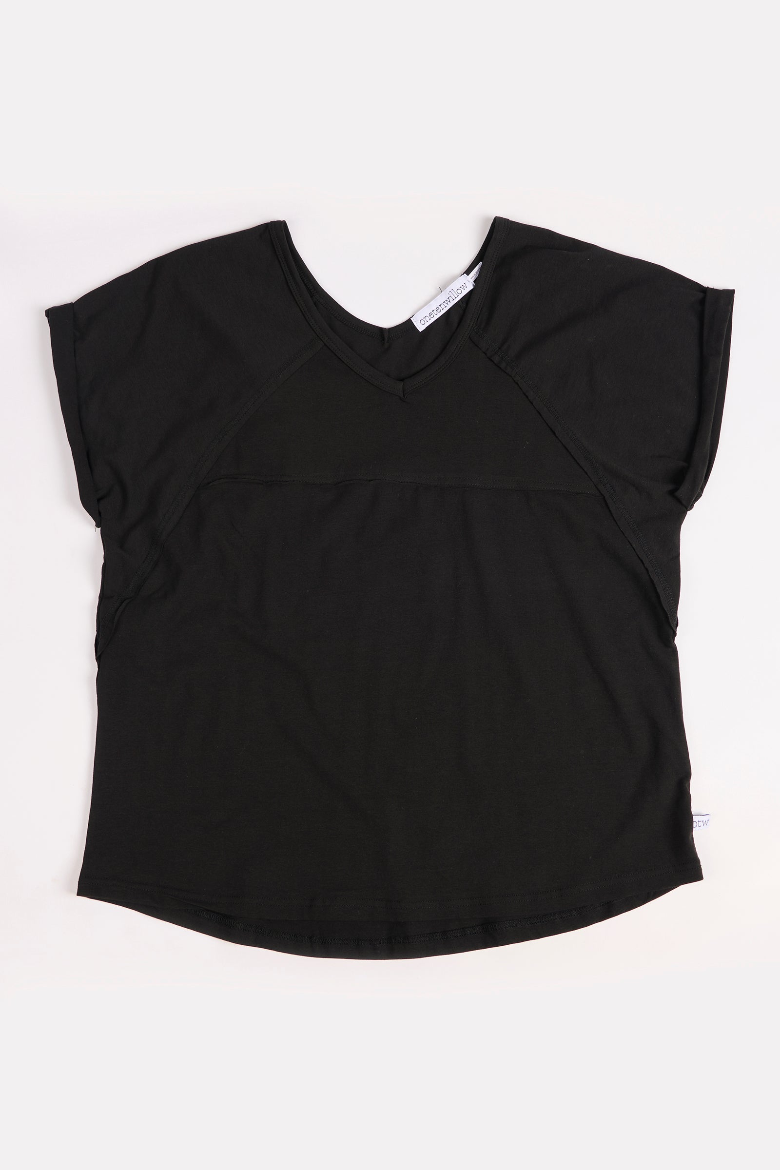 One Ten Willow Slouch Tee - Black (view 2)