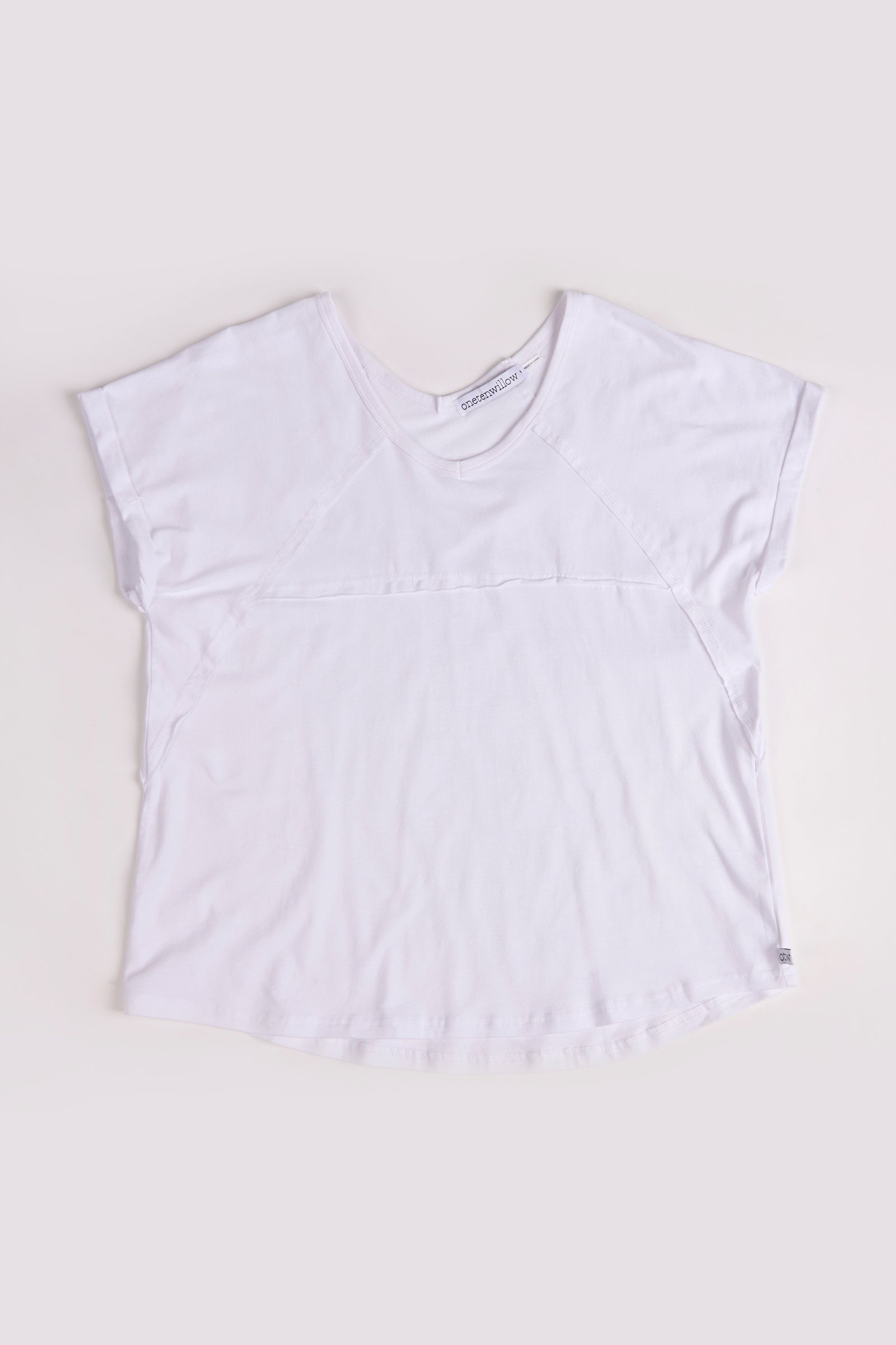 One Ten Willow Slouch Tee - White (view 2)
