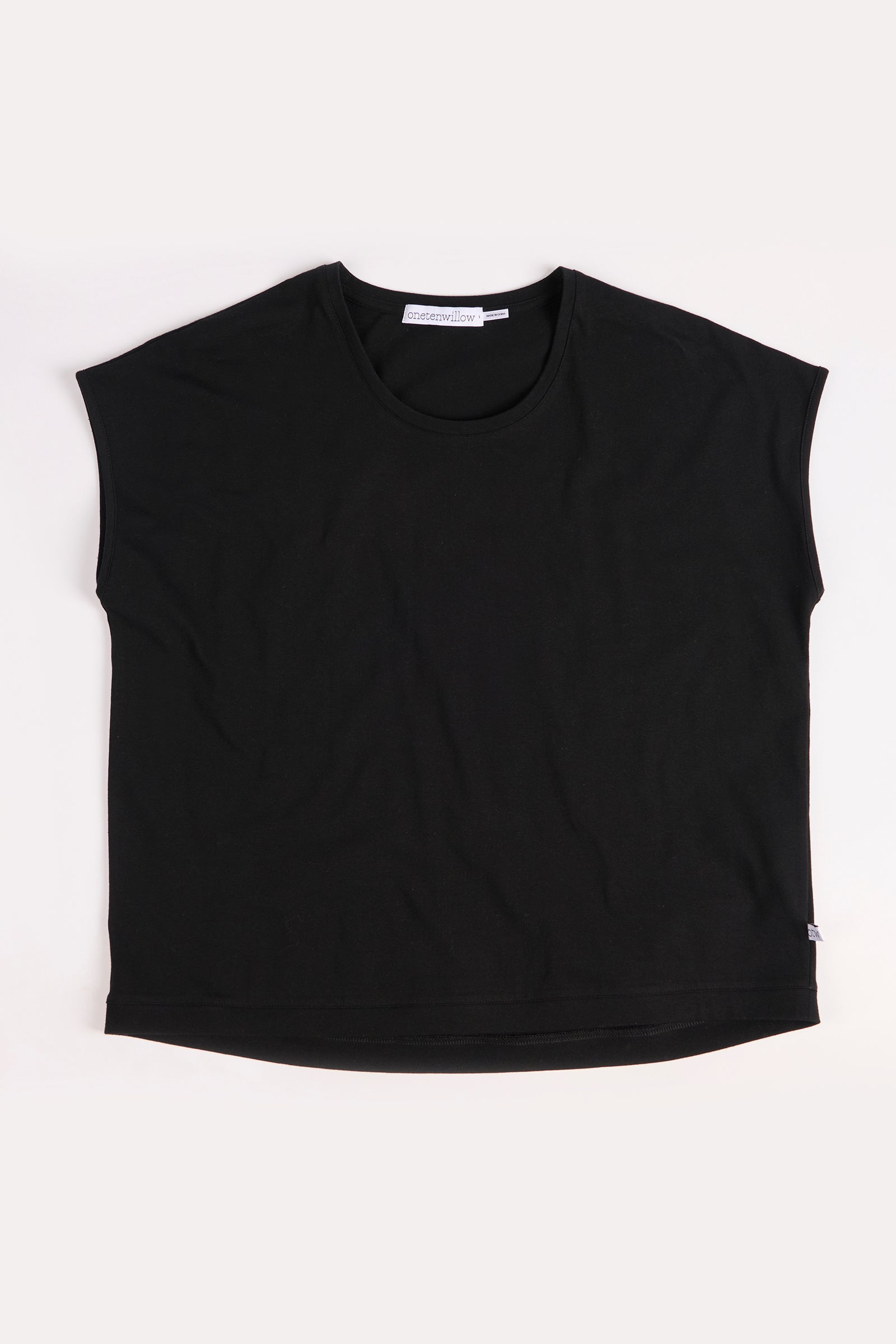 One Ten Willow Shell Tee - Black (view 2)
