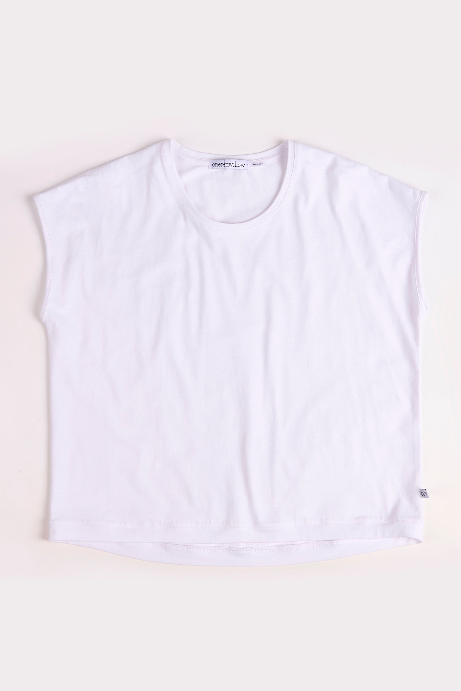 One Ten Willow Shell Tee - White (view 2)