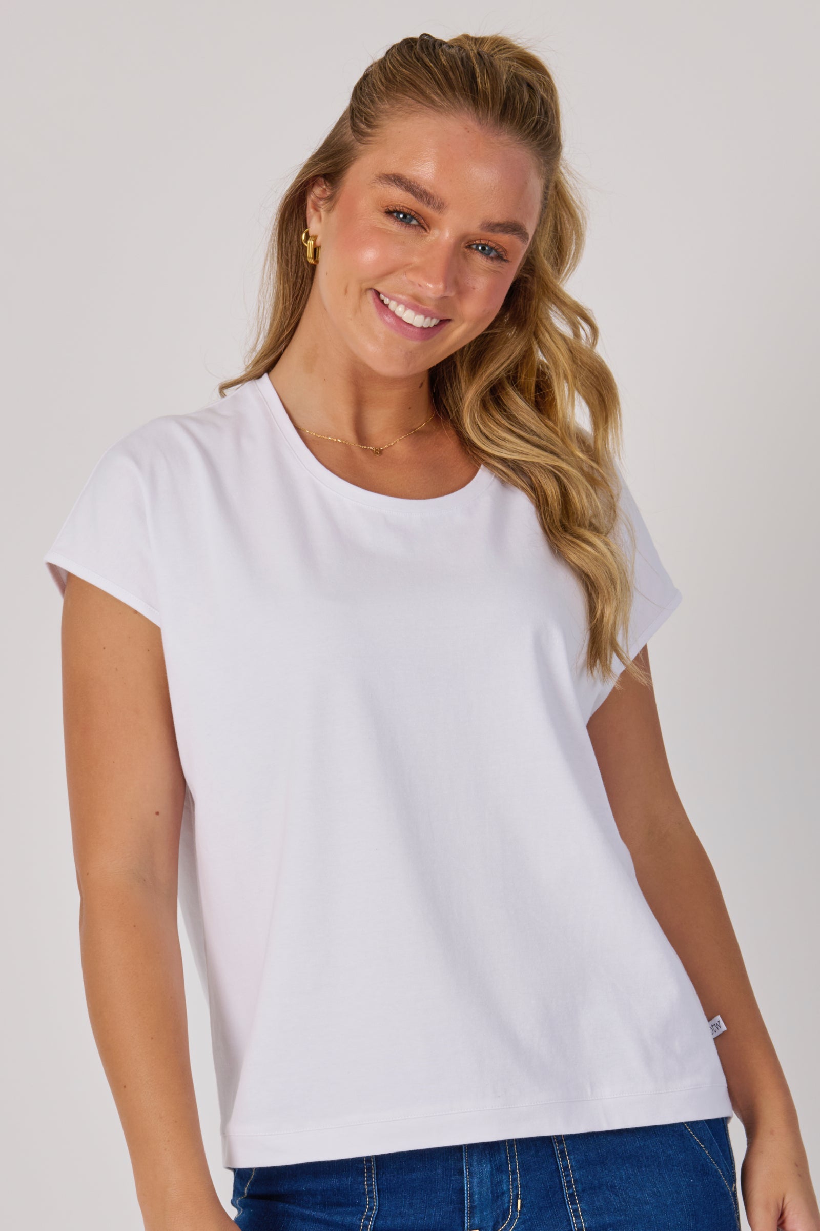 One Ten Willow Shell Tee - White