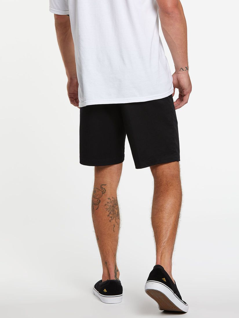 Volcom Frickin Elastic Waist Short - Black (view 7)