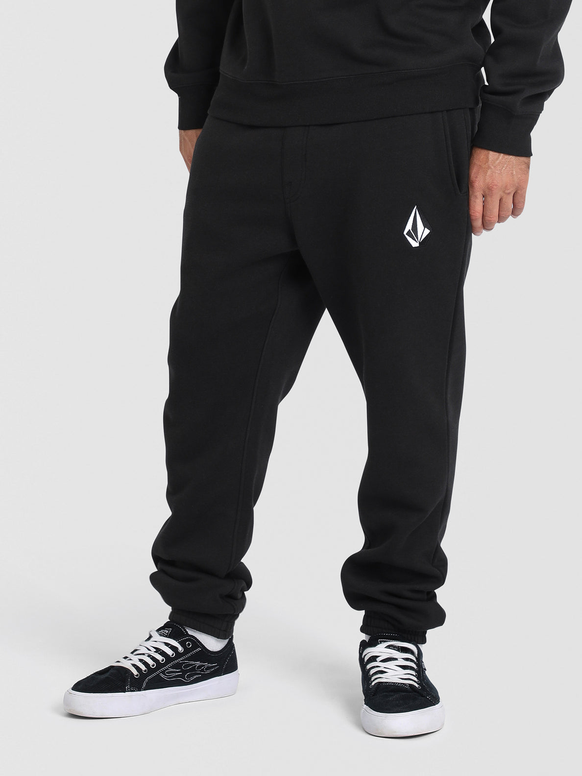 Volcom Vologo Fleece Pant - Black (view 2)
