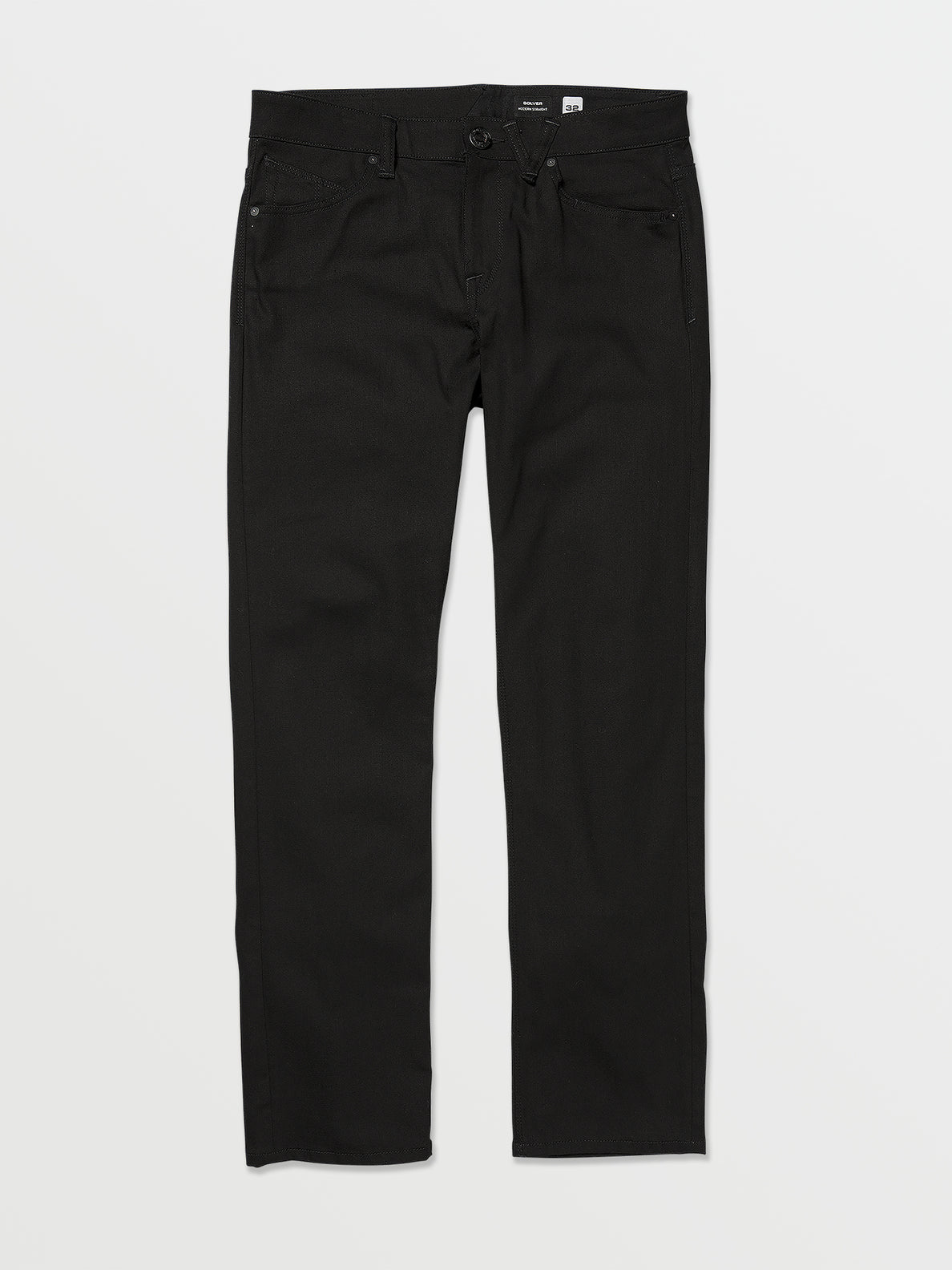 Volcom Solver Modern Fit Jean – Black on Black
