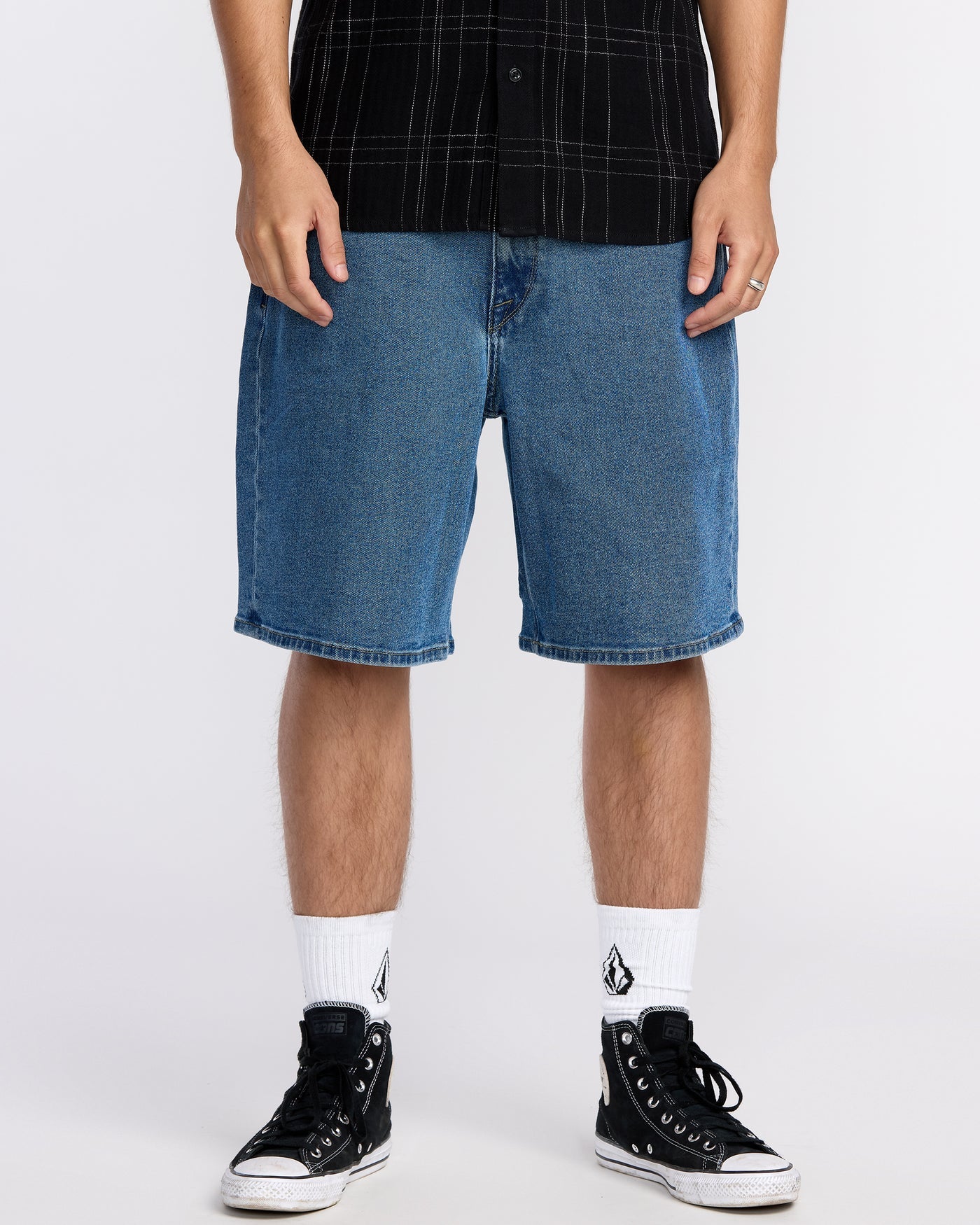 Volcom Billow Denim Short 22" - Deep River Blues (view 2)