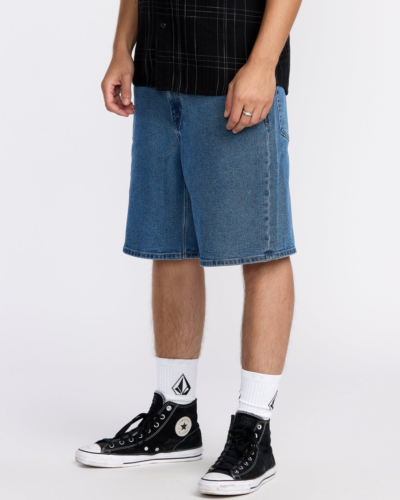 Volcom Billow Denim Short 22" - Deep River Blues