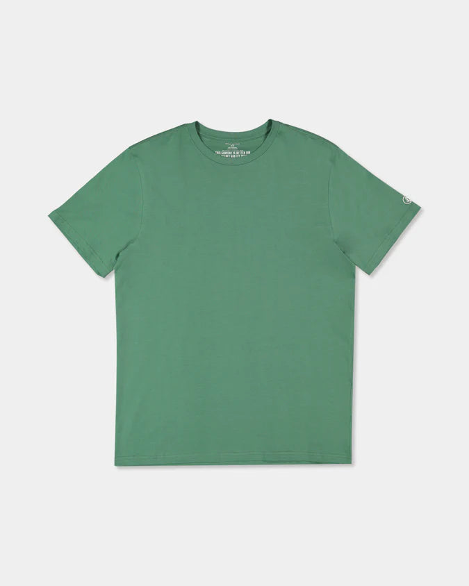 Aus Solid Short Sleeve Tee - Biscay Green