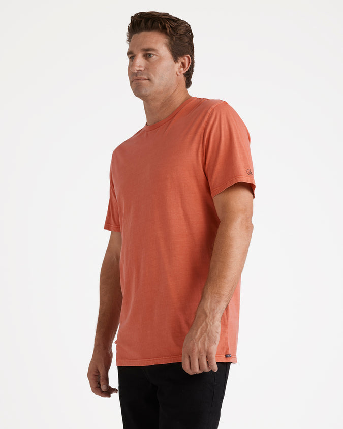 Volcom Aus Wash Short Sleeve Tee - Washed Red