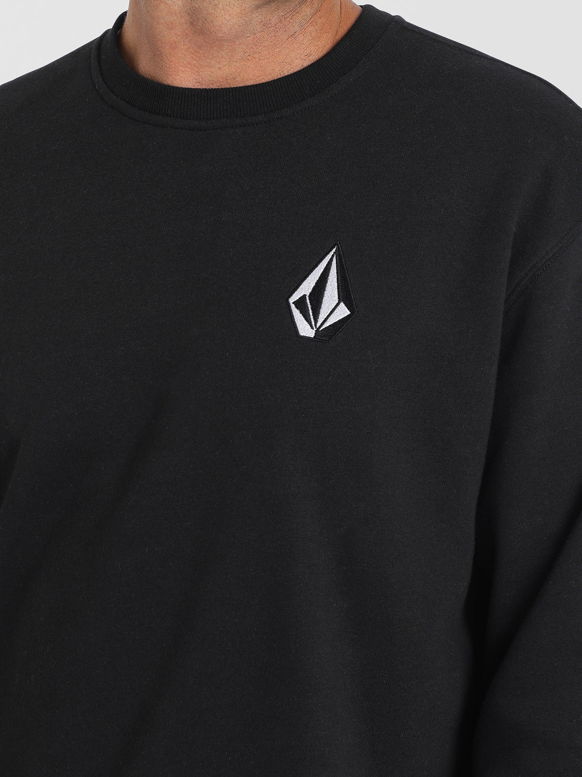 Volcom Vologo Crew Fleece - Black (view 2)