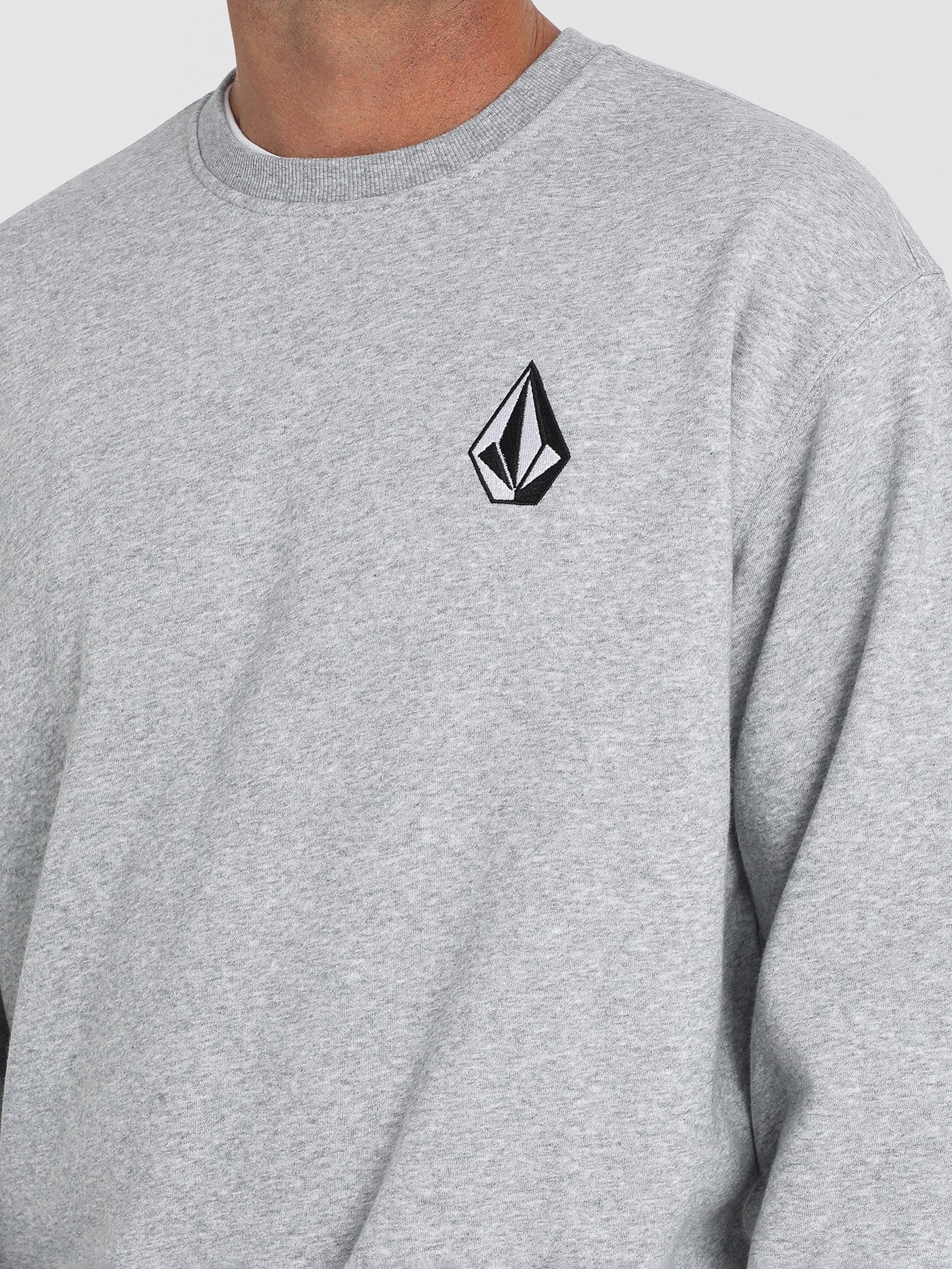 Volcom Vologo Crew Fleece - Heather Grey (view 2)
