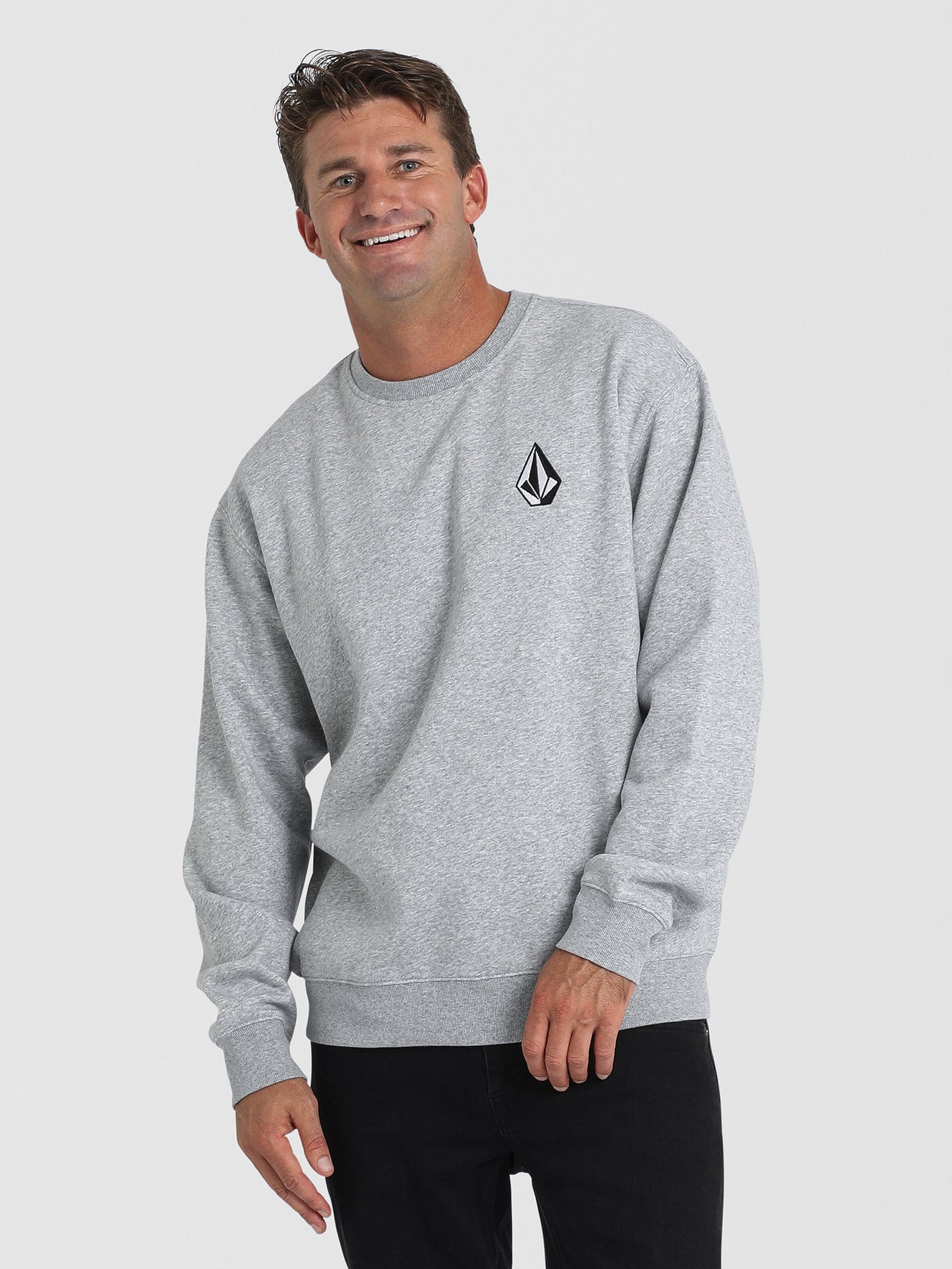 Volcom Vologo Crew Fleece - Heather Grey