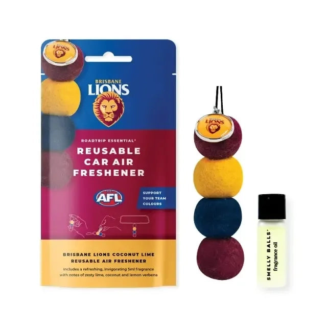 Smelly Balls Brisbane Lions reusable car air freshener