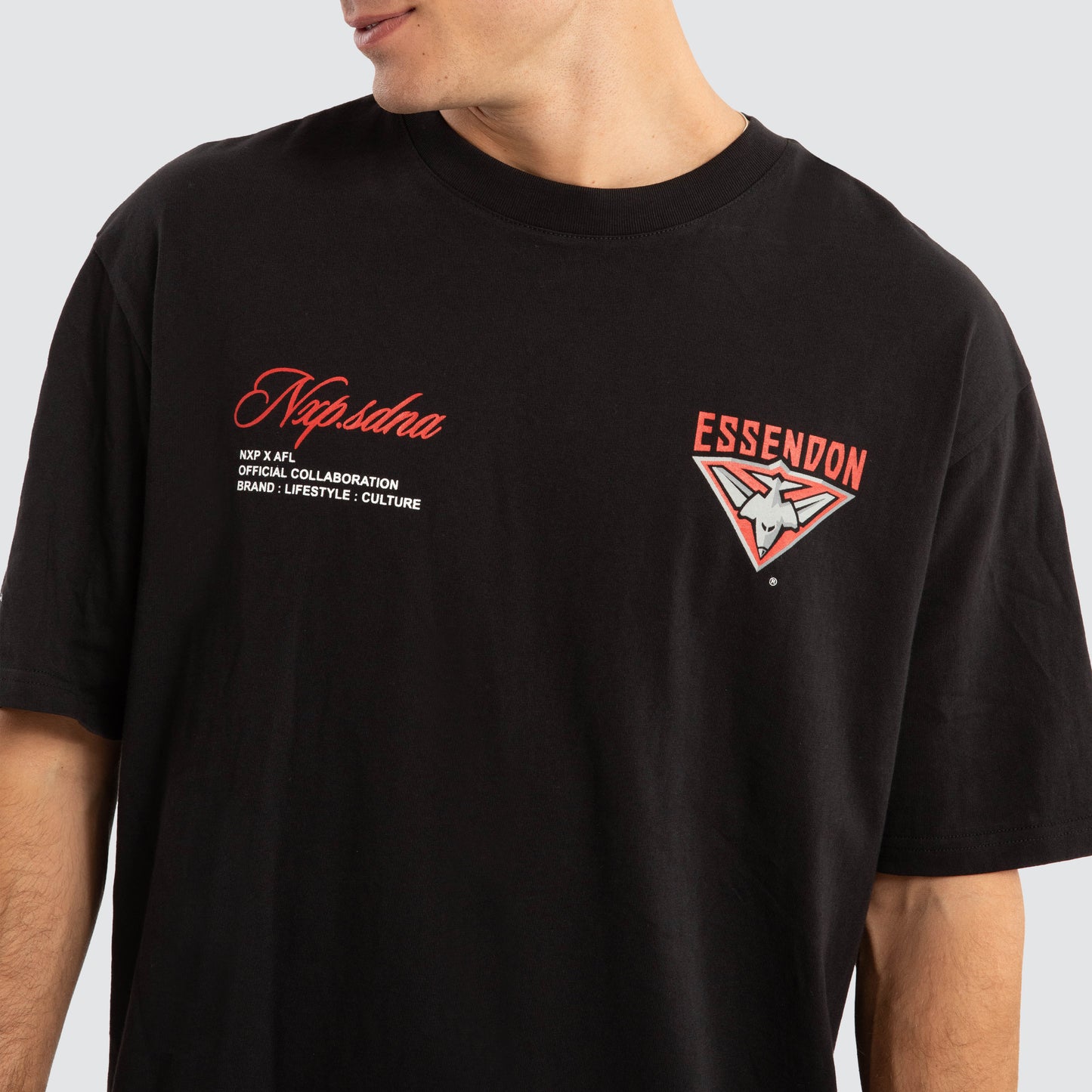 Essendon Season Tee - Jet Black