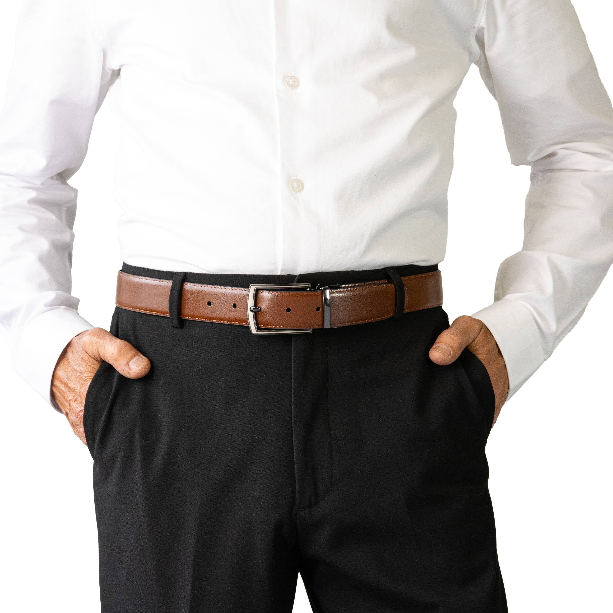 Buckle 1922 Alick Reversible Belt brown side