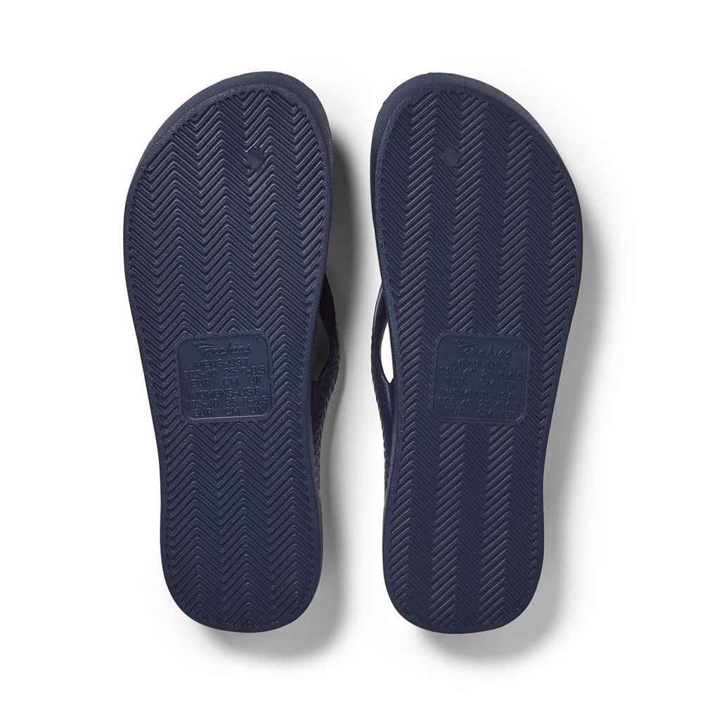 Archies Arch Support Thongs - Classic - Navy (view 2)