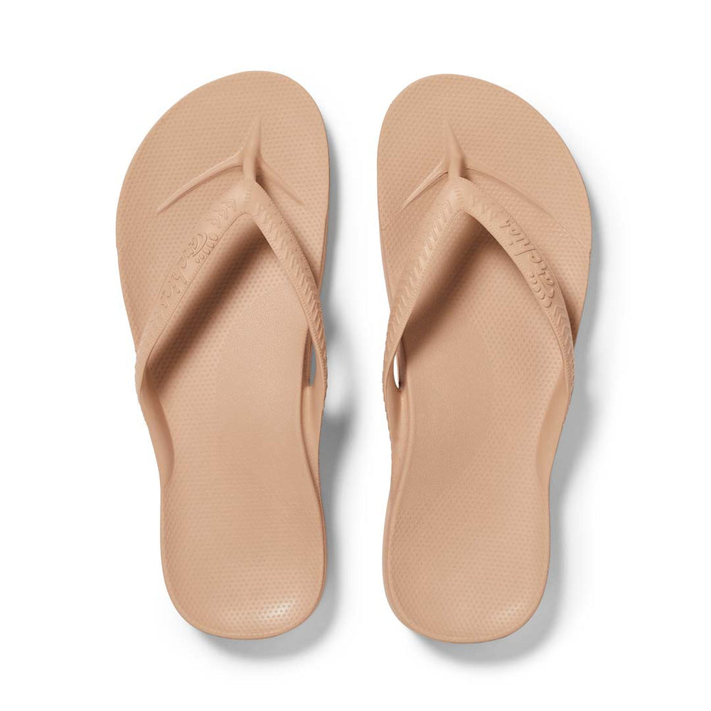 Archies Arch Support Thongs - Tan